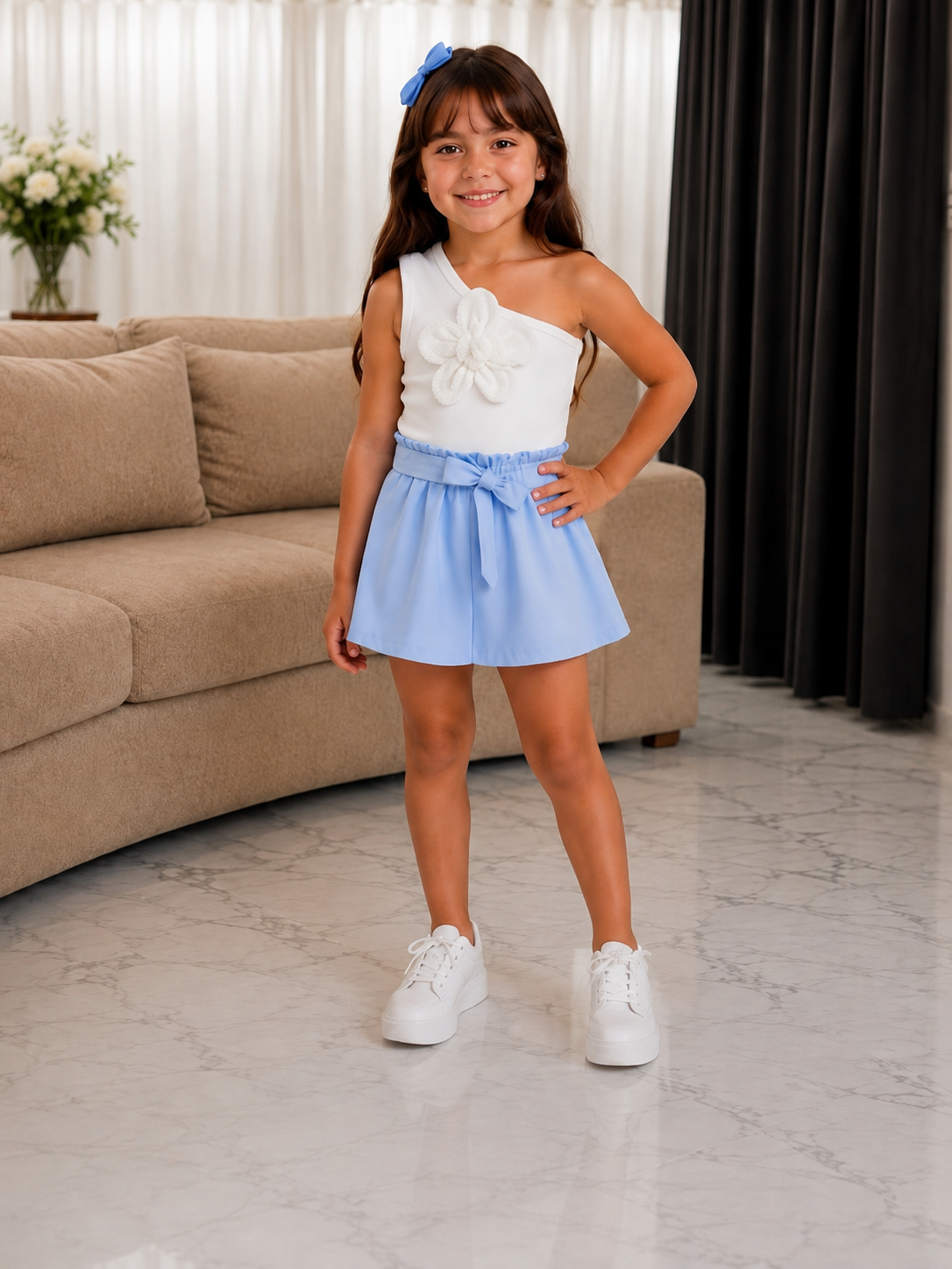 Short saia menina