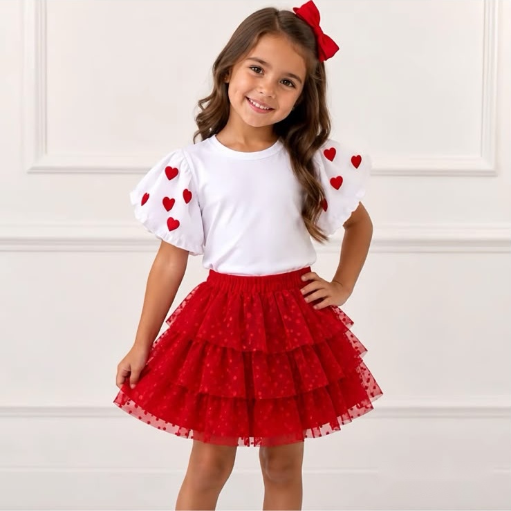 Saia tule poá infantil
